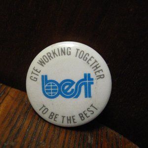 General Telephone & Electronics Corporation Vintage Lapel Pin